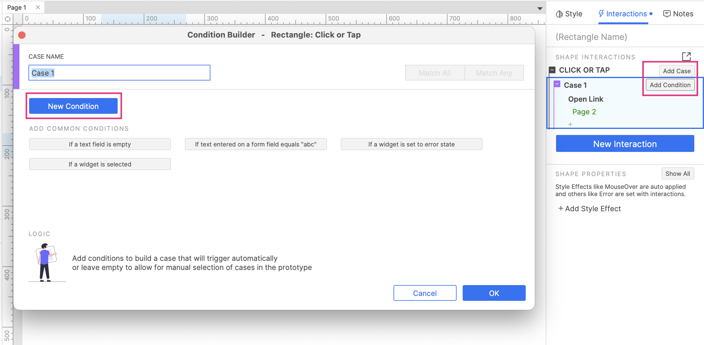 creating the successful login case