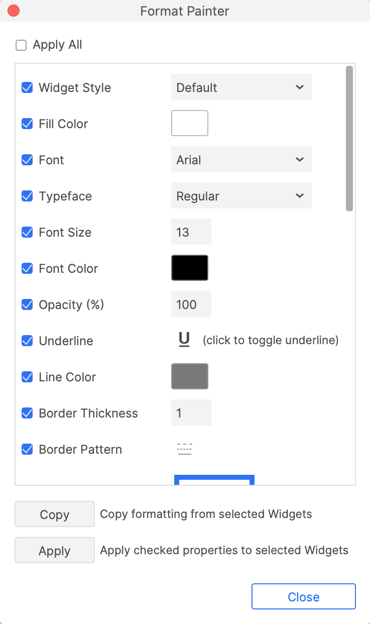 The format painter