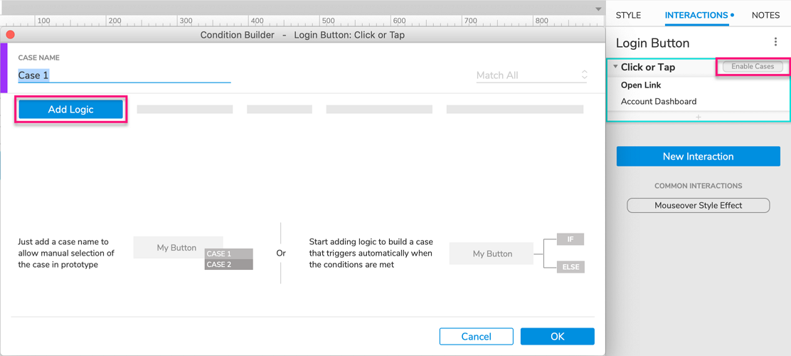 Conditional Logic Axure Docs