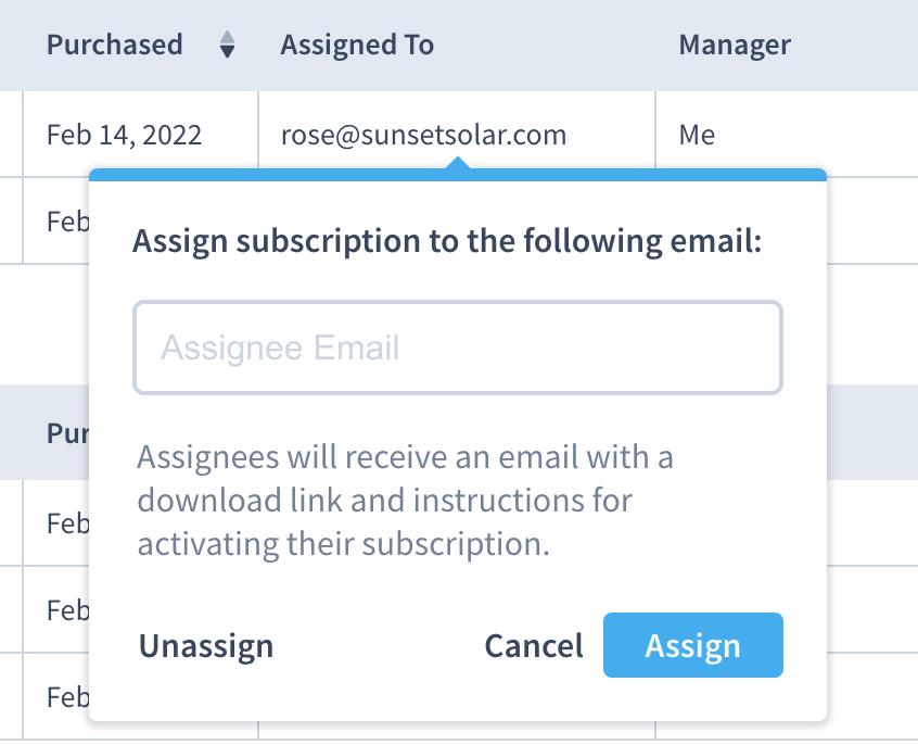 Axure RP Unassign Subscription