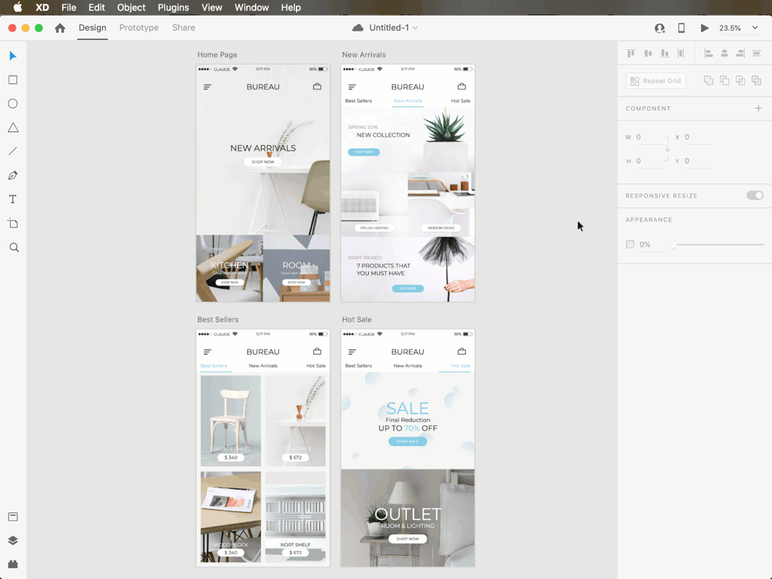 Uploading Adobe XD artboards to Axure Cloud